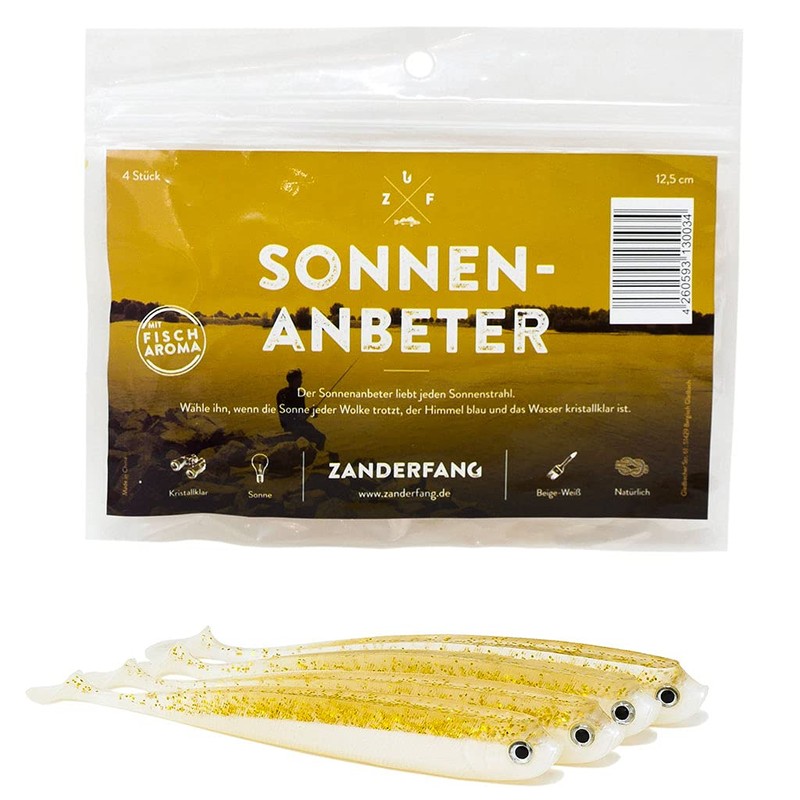Zanderfang - Rubber fish zander fishing with rubber fish white