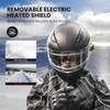 ILM Snowmobile Motorcycle Helmets Full Face with Anti-Fog Pinlock for