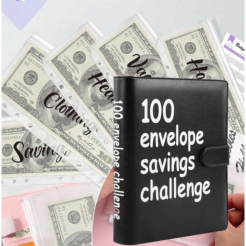 100 Envelopes Money Saving Challenge, 100 Envelope Challenge Binder, Easy