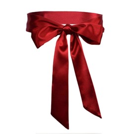 TeeYee Women's Satin Sash Waist Band 170 cm Long Girls Belt Obi Bel, red