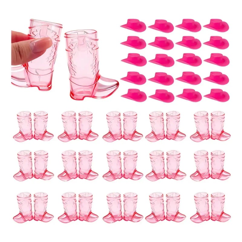 60 Sombreros Y Tazas Con Forma De Botas De Vaquero