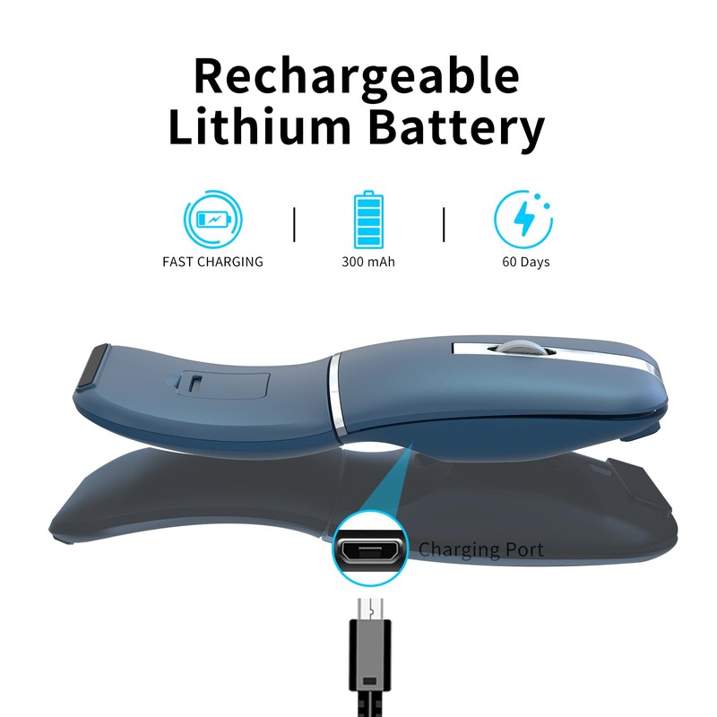 Bluetooth Arc Travel Mouse - BT & USB Wireless Dual
