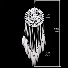 DEWEL Dream Catcher, Scary Dream Catcher, Dream Catcher, Happiness Protection, Handmade Knitting, Decoration, Birthday, Dream Catcher, Wind Chime, Wall Hanging, Car Decoration, Feather Decoration,