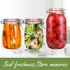 Galssmagic 64 oz Large Mason Jars Wide Mouth,3 Pack Half