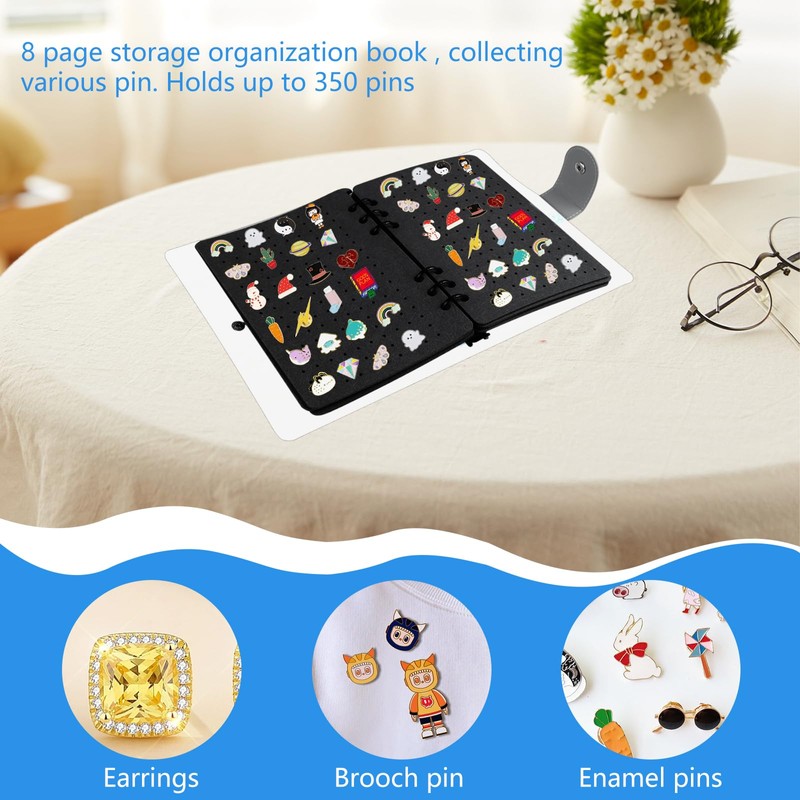 Pin Badge Display Book, Enamel Pin Display Pages for Store