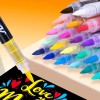 48 Plumones Punta Pincel Brush Pintura Acrílica