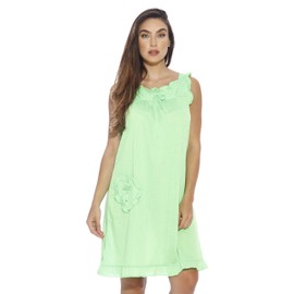 Dreamcrest 1562C-GRN-2X Nightgown/Women Sleepwear/Womans Pajamas Bright Green