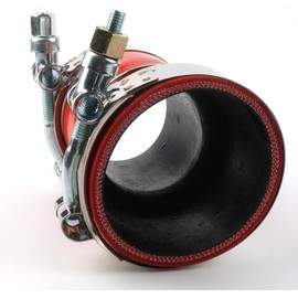 BYDZKJ Fits Cummins Hose-Plain With Clamps, Replaces OEM # 3687223, Red