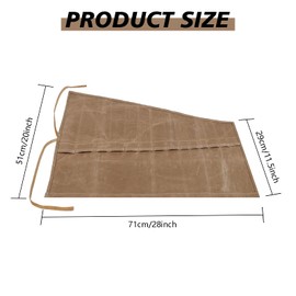 Super Tool Roll Organizer & Pouch - 14-Pocket Wrench Holder Bag for Handyman, Plumber, Craftsmen, Mechanic