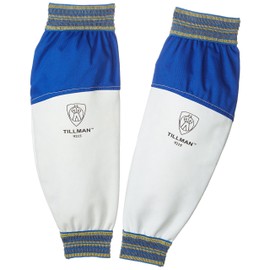 Tillman 9215 Funda protectora de piel de cabra y algodón, 1 par, color blanco