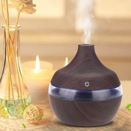 Defuser Gra 12 × 11 × 11 300ml Humidificador Usb de Grano de Colorido Led Night Light Mist Maker para Office Car Home