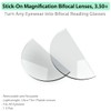 Stick-On Magnification Bifocal Lenses, 3.50+