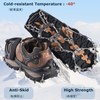 YAPJEB Crampons, Snow Spikes, Chain Spikes, Climbing, Lightweight, For Soles,