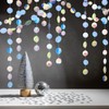 GCQQ 52Ft Iridescent Party Decorations, Holographic Circle Garlands, Sparkly Iridescent
