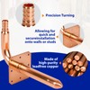 (Znkiok 2 Pack) 1/2 Inch Pex Fittings,Copper Stub Out Elbow