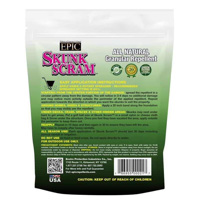 Skunk Scram All Natural Granular Repellent - 6 lb. Bag