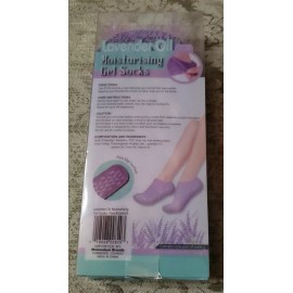 Bio Active New, Lavender Oil Moisturizing Gel Socks, Color Purple