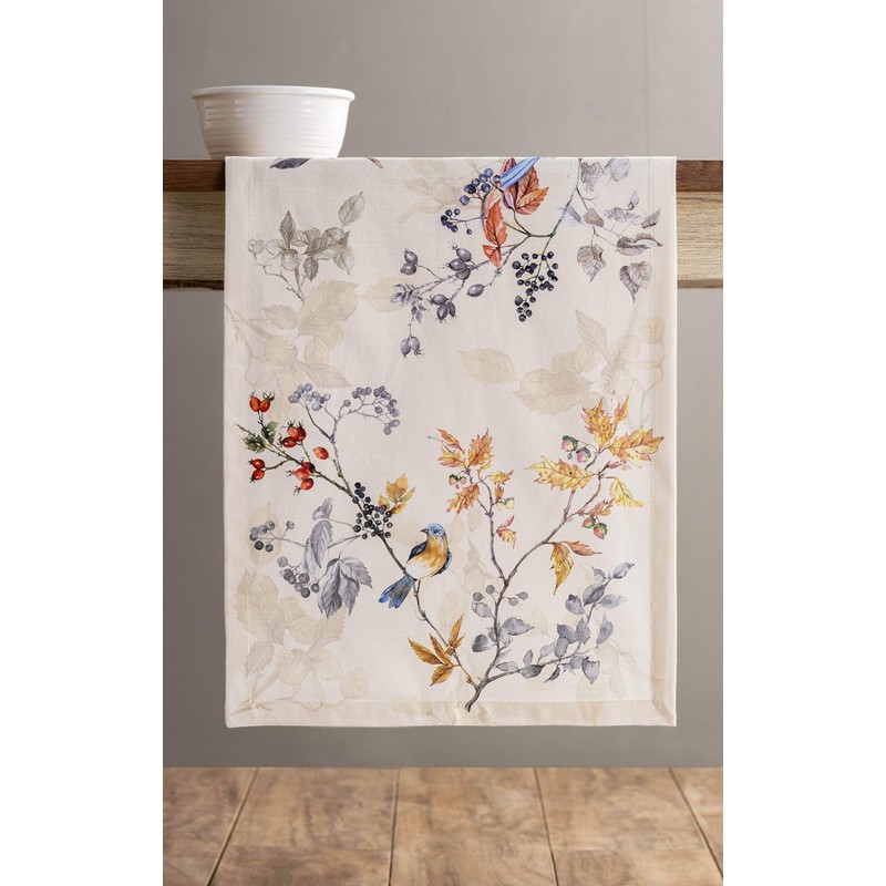 Maison d' Hermine Equinoxe - Beige 100% Cotton Table Runner