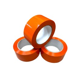 3 Rolls - Packing Tape, Heavy Duty Carton Sealing Tape, Moving Tape, 2 Inch x 110 Yards, Pack of 3 Rolls (Orange)