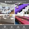 Allgala 6-Pack Premium Plastic Table Cover Medium Weight Disposable Tablecloth-6PK