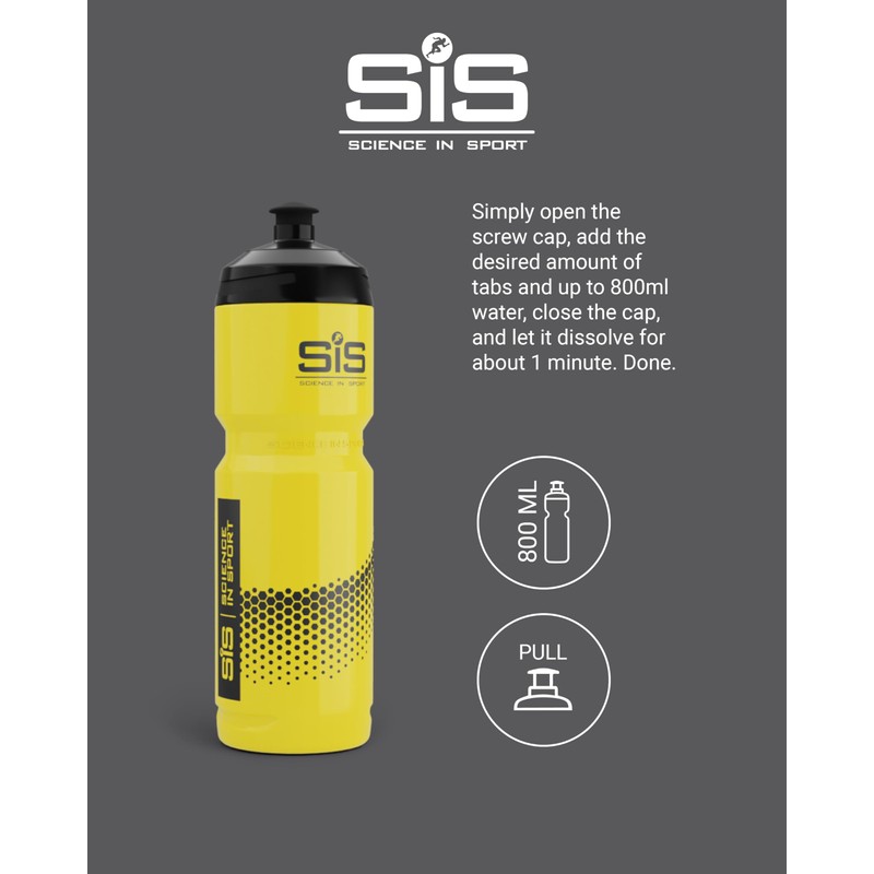 SIS 800ml Narrow Neck Bottle Yellow - Yellow, 800ml