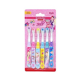 Brush Buddies Jojo Siwa Kids Toothbrush Set, 6-Pack – Soft Bristles, Small Size Toothbrushes Designed for Toddlers and Young Children Ages 2-4 – Colorful and Fun Oral Care for Kids