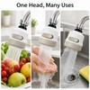 Adjustable Kitchen Sink Faucet Extension Nozzle for 3-Mode Water Flow