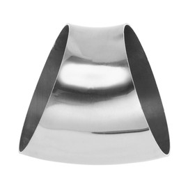 Motoforti 45 Degree Mandrel Bend Elbow Car Modified Exhaust Pipe Tubing Piping 4" Inch OD Thickness 1.2mm/18GA 102x118x1.2mm 201 Stainless Steel Silver Tone