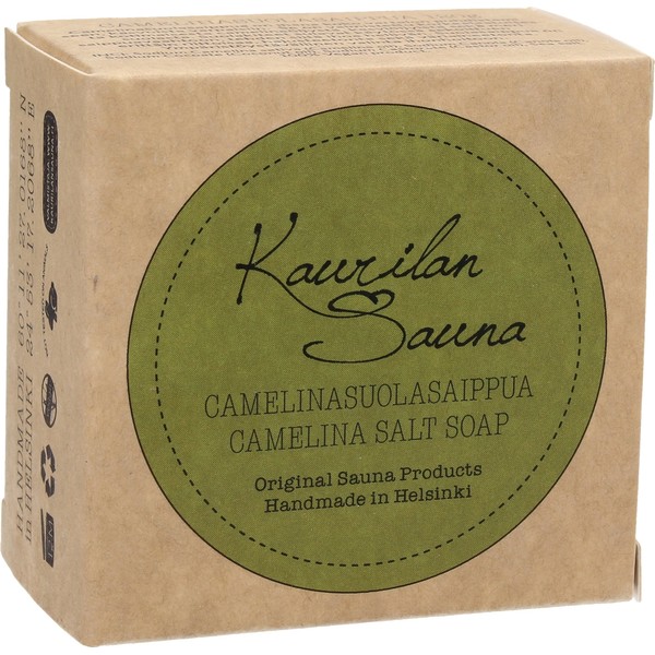 Kaurilan Sauna Camelina Salt Soap, Cardboard box