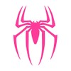 Spider Vinyl Sticker Decals (Pack of 2) for Car Bumper Window Laptop Tablet Phone (8" x 5.8", Hot Pink)