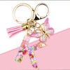 Xqiang Cute Alphabet Keychain for Women, Letter Butterfly Car Key