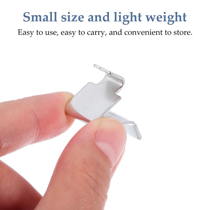 UPKOCH 10 Pack Cabinet Metal Shelf Clips, 9mm S-Hook, Heavy