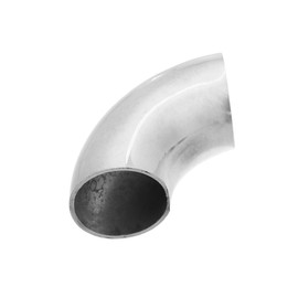 Partuto 1 Pcs OD 1.25 Inch 90 Degree Mandrel Bend Elbow SS304 Stainless Steel Exhaust Elbow Pipe for Car Modified Exhaust System 1.25" Piping Silver Tone Replacement