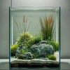 Vimvins 3 Gallon Glass Fish Tank, Easy to Maintain Small