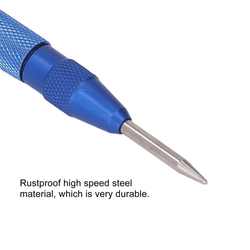 4Pcs Center Punch Automatic High Speed Steel 5in Tool Set
