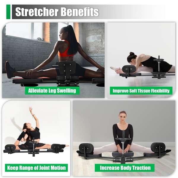 WoShewNu Leg Stretcher, 220Lbs Split Machine for Flexibility, 0-180 Adjustable