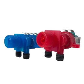 GOLICC Cold & Hot Water Inlet Valve W10240949/W10240948 Replacement | Compatible with Whirlpool, Kenmore Washing Machines | Heavy-Duty Nylon Housing (Replaces W10921515, W10921514, W11168740)