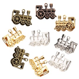 Fokmuaex Metal Mexican Train Dominoes Markers - 9 Durable Numbered Game Pieces in 6 Vibrant Colors | Domino Game Accessories for Mexican Train Dominoes Set