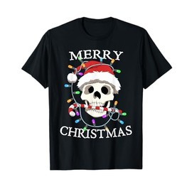 Merry Christmas Skull Skeleton Men Women T-Shirt