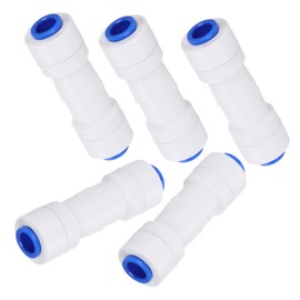 TEHAUX 5Pcs Water Purifier Check Valve Quick Connect Reverse Osmosis Water Adapter Essential Replacement Part for Home and Commercial Water