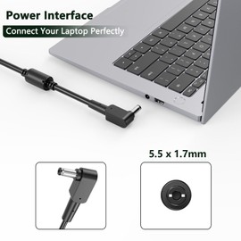 280W AC Charger for Acer Nitro 5 AN515-46 AN515-58 N22C1 Nitro 16 AN16-51 Predator Helios 300 PH317-56 PH315-55 ADP-280DB B A21-280P1A A280A010P Laptop Power Supply