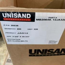 DEERFOS 25 DEERFOS ABRASIVES SANDING BELTS 2-3/8" X 49-3/4" 320 GRIT A.O CLOTH