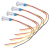 4 Sets PreWired Round LEDs Waterproof 2Color Signal Light Common