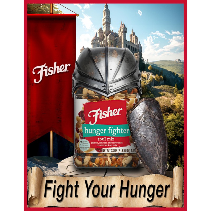 Fisher Snack Hunger Fighter Bulk Trail Mix, 38 oz (Pack