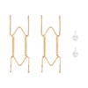 Plate Hangers for Wall for 6-8 inch, 2 Pack, Gold