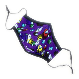 Maskara by BengC Space Crew Purple KID Face Mask - 3D Fit w/Nose Wire Clip