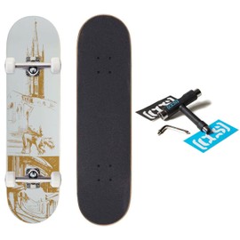 [CCS] Cathedral Skateboard Complete - White - 8.25"