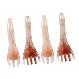 SAFIGLE 4pcs Head Massage Brush Resin Scalp Scraping Boards with Prong and Prong Designs for Deep Relaxation Stress Relief Hair Care at Home Office Travel for Men and Women