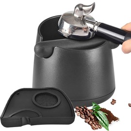 Caja de Café Espresso de 7 pulgadas 2PCS, Caja de Golpe de Café con Varilla desmontable de Goma Resistente y Base Antideslizante Caja de Café Decaja para Posos de Café Knock Box