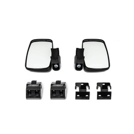 SuperATV Heavy Duty Formed Cage Side View Mirrors for 2016+ Polaris General 4/2017+ General 4/2020+ General XP | Includes Left and Right Mirrors | Wide Viewing Angle | 8.5" x 4.25" Convex Mirror